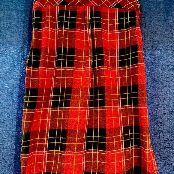 Levi's Men's Red, Black, and Yellow Plaid Shirt - Picture 3 of 3